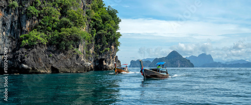 Summer holiday Thailand, Krabi. Beaches on the islands of the National Park Krabi, Thailand	
 photo