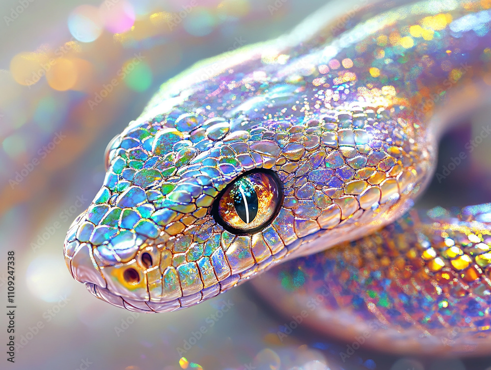 Abstract glittering snake wallpaper Abstract glittering snake wallpaper
