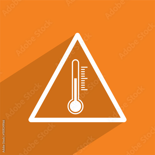 delivery temperature icon, logistic icon