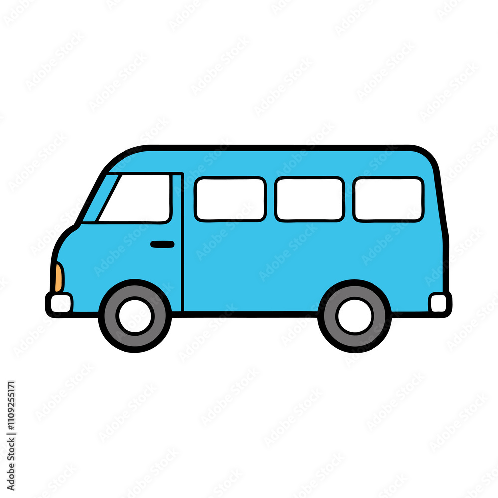 van cargo van passenger van vector illustration van cargo van passenger van vector illustration