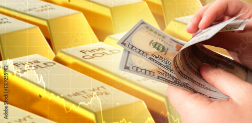 Gold bars. Purchasing preci...