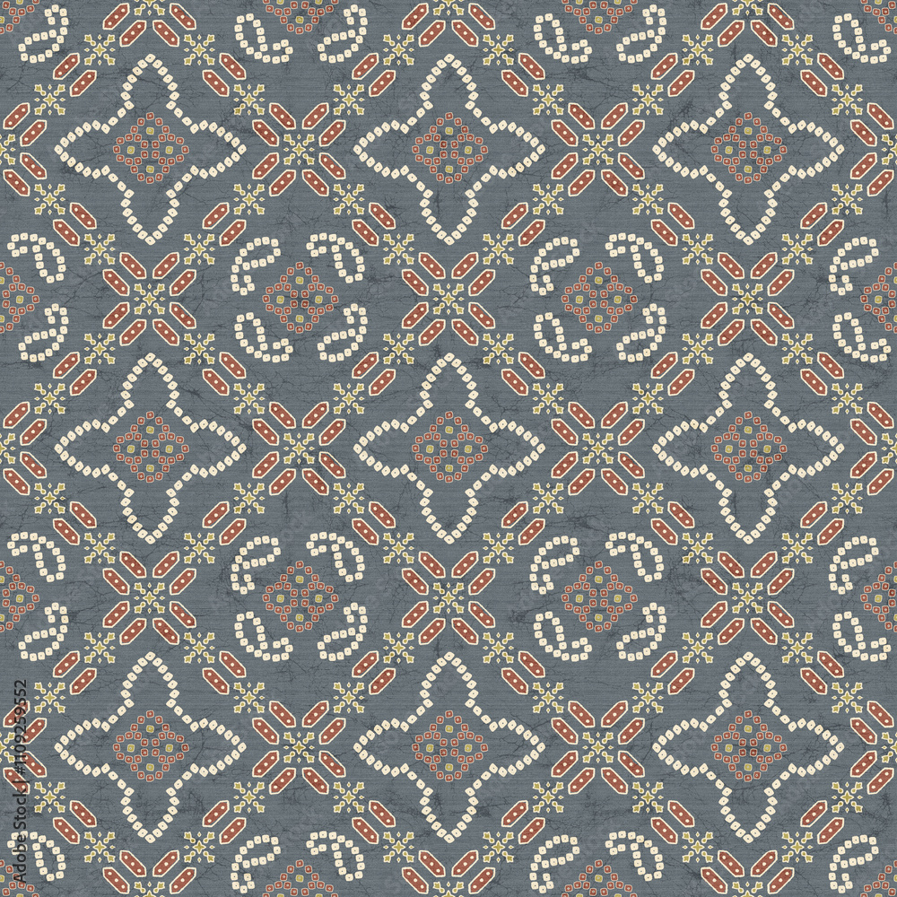 Indian badhani pattern allover print Traditional indian chunri Seamless Geometric ethnic style Badhani pattern traditional badhani allover design pattern.
