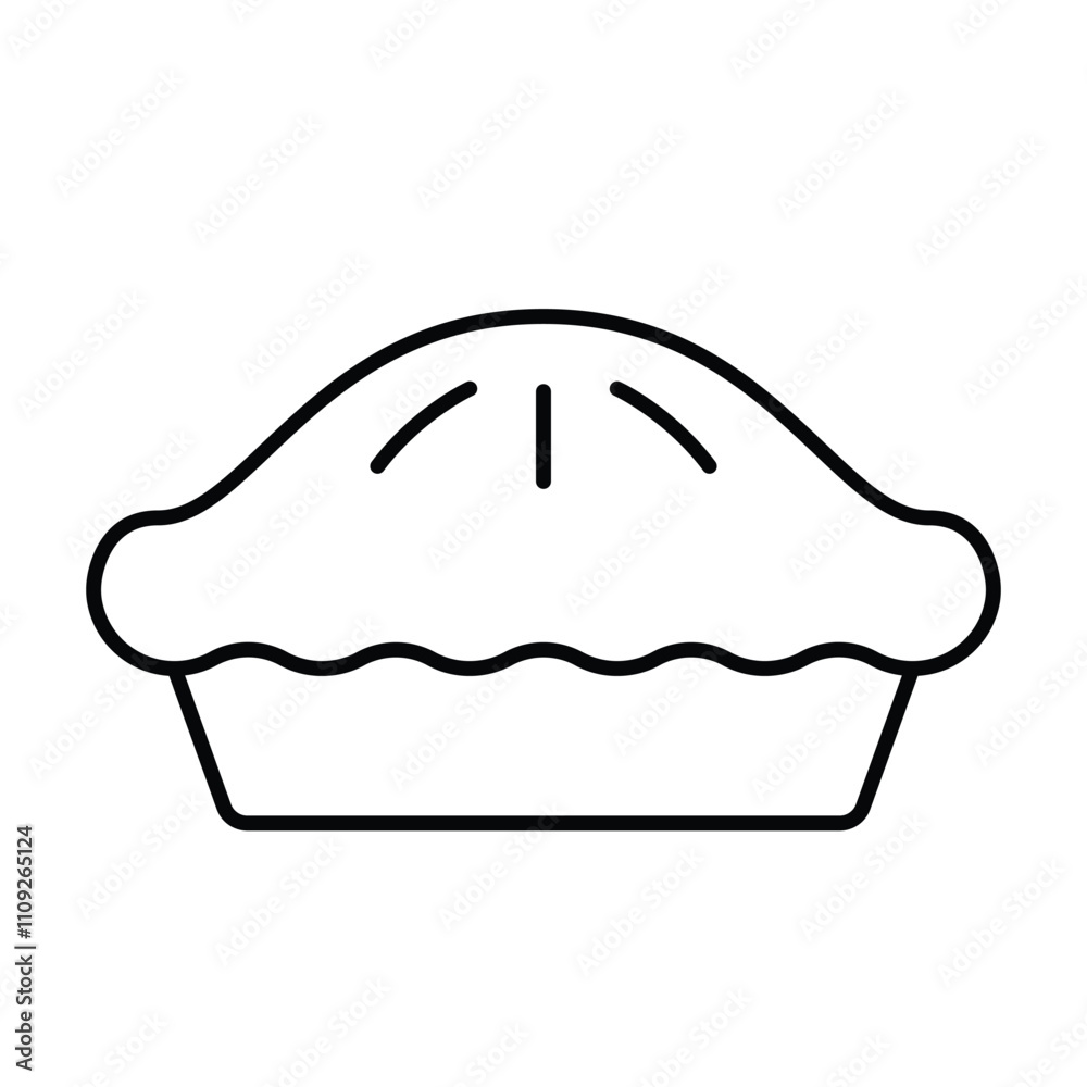 Pie icon logo isolated. Pie icon, bakery vector. Pie icon logo isolated. Pie icon, bakery vector.