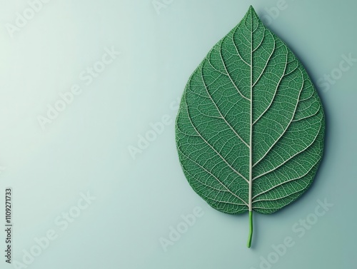 Leaf anatomy, stomata functioning under humid conditions, 3D illustration photo