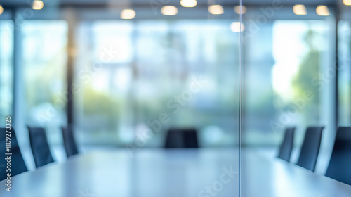 Wallpaper Mural Blurred Image Of A Conference Room From The Outside Of A Glass Wall, Office Space For Teams Background, Office With People In The Background. Commercial Background Image Torontodigital.ca