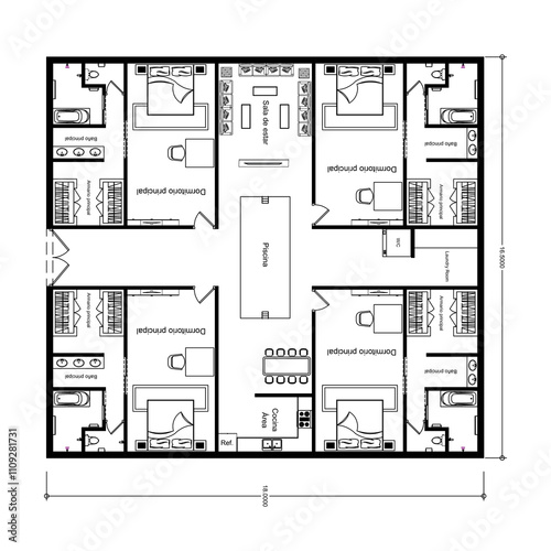 Floor plan for house 