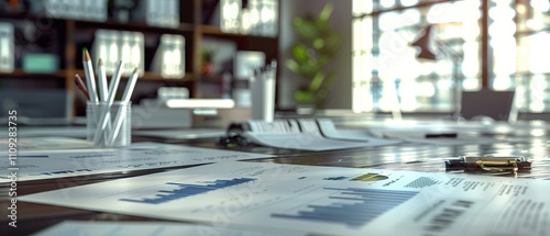 Wallpaper Mural Strategic Financial Marketing Analysis Workspace: Stock Audit and Planning Charts for Business Success Torontodigital.ca