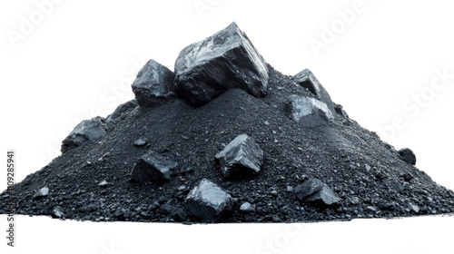 rock isolated on white background