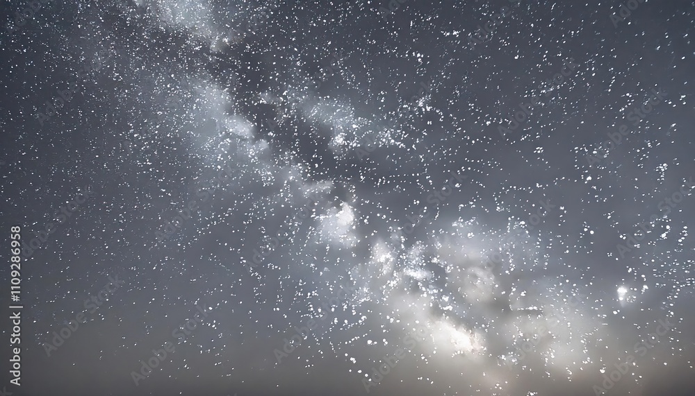 Obraz premium Night Gray Sky with Stars and Space Dust Galaxy - Cosmic and Celestial Scene