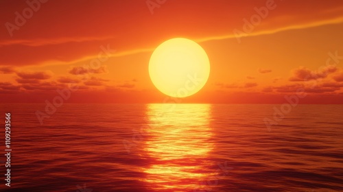 Sunset over the Ocean