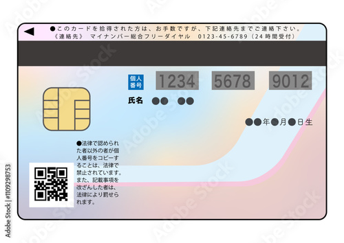 マイナンバーカード・裏