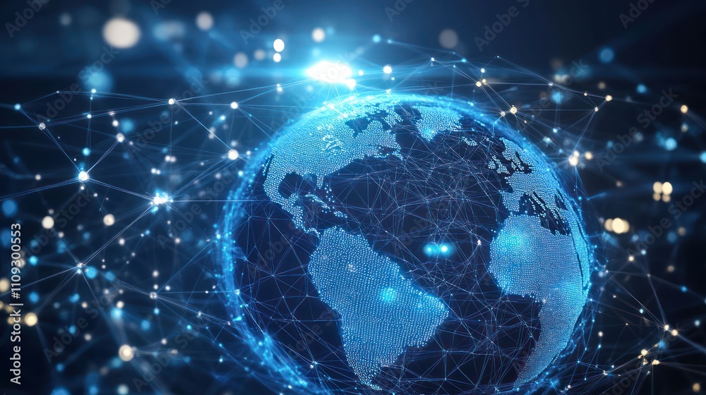 Obraz premium Global Network Connection