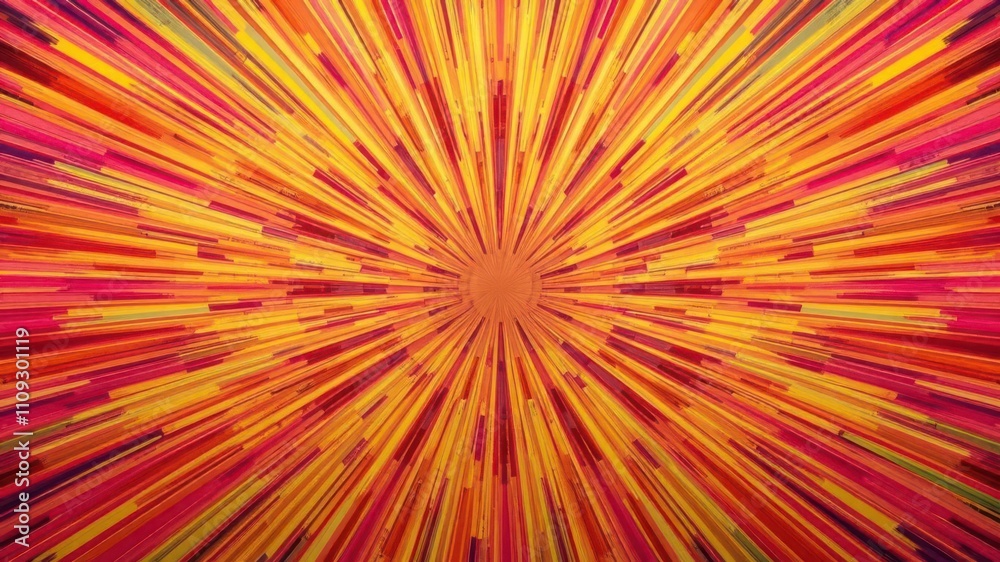 Abstract sunburst pattern with vibrant colors radiating outwards, sunburst Abstract sunburst pattern with vibrant colors radiating outwards, sunburst