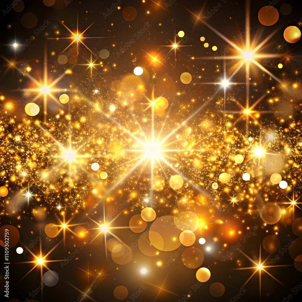 Obraz premium glittering bokeh sparkles lights design