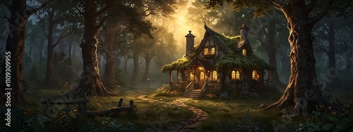 A whimsically twisted witchs cottage