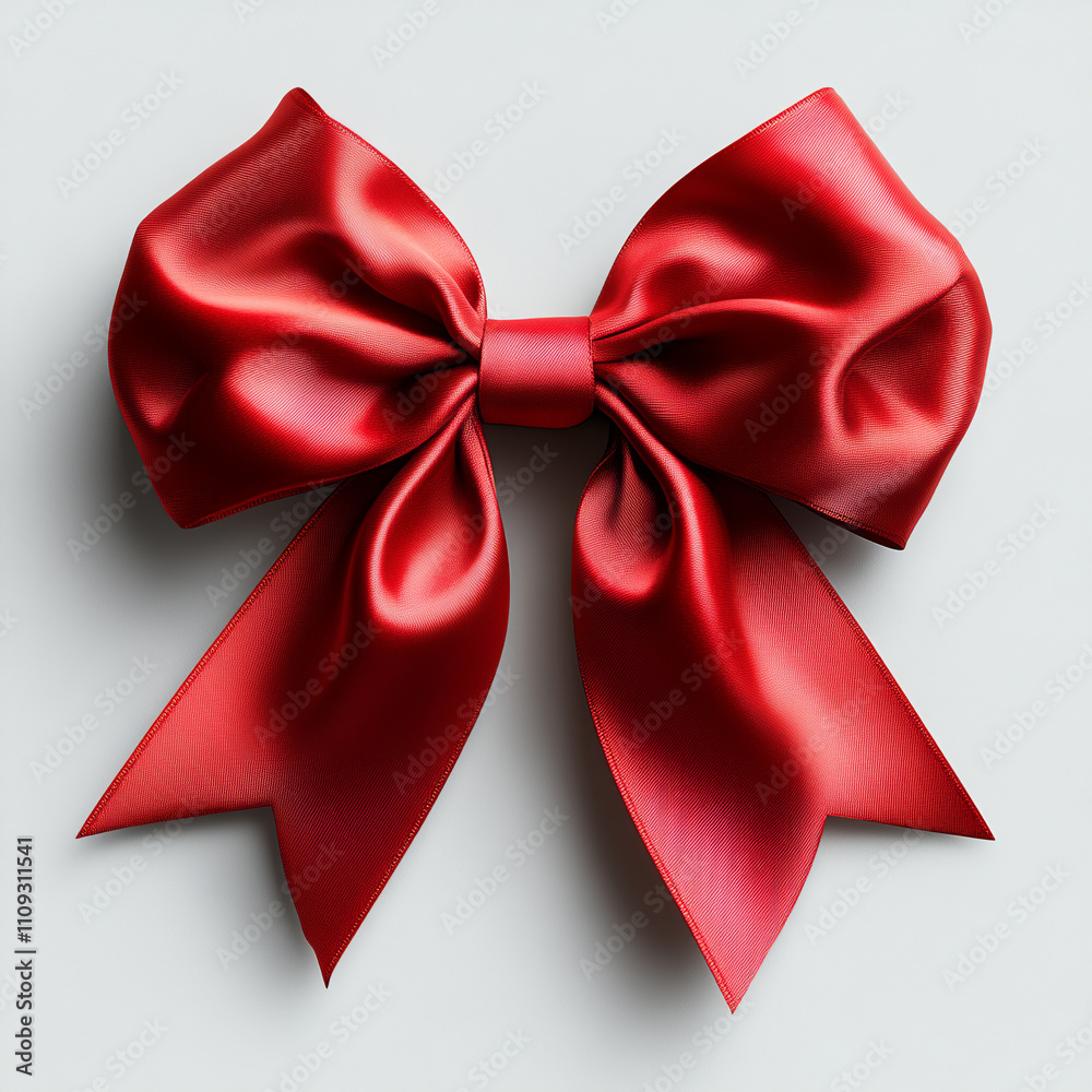 red bow on a white background red bow on a white background