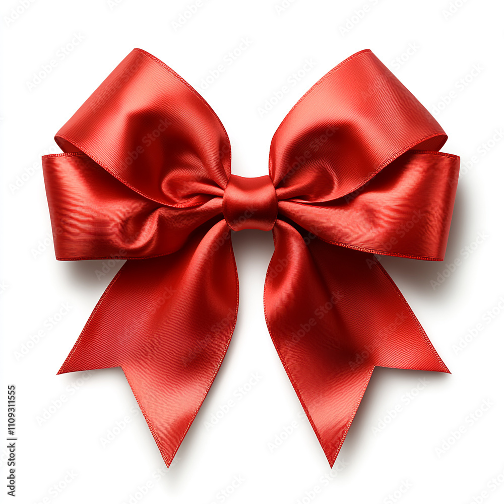 red bow on a white background red bow on a white background