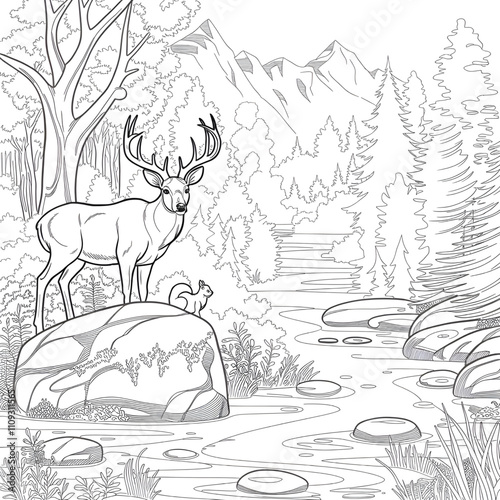 deer in the forest