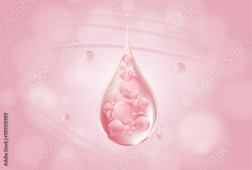 molecular collagen serum oil with soft color