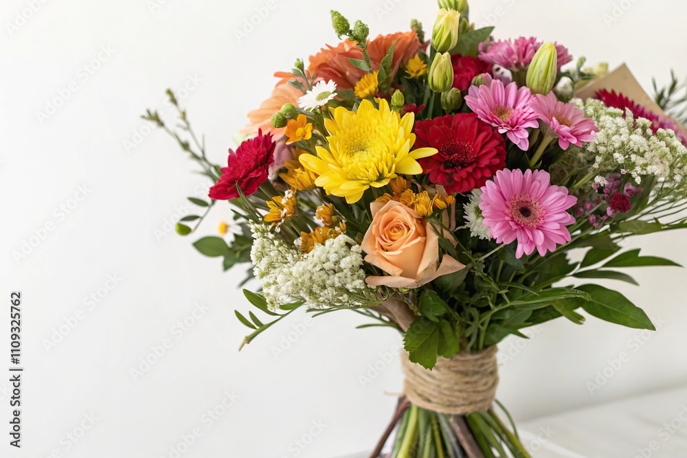 Fresh Flower Bouquet with Filler Flowers, ferns, greenery, market stall, floral arrangement Fresh Flower Bouquet with Filler Flowers, ferns, greenery, market stall, floral arrangement