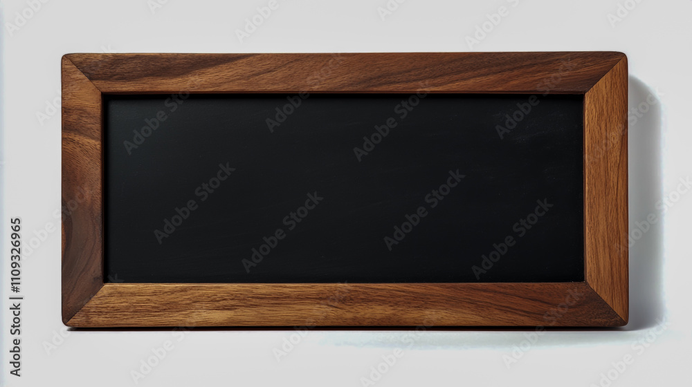 Empty blackboard with wooden frame, isolated on a white background Empty blackboard with wooden frame, isolated on a white background