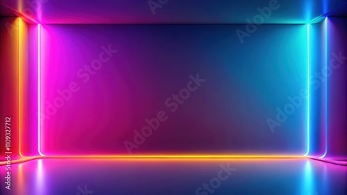 Wallpaper Mural Vibrant neon gradient abstract background perfect for modern designs, neon, gradient, abstract, background, vibrant Torontodigital.ca