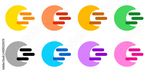 Editable cloudy windy moon vector icon. Part of a big icon set family. Perfect for web and app interfaces, presentations, infographics, etc