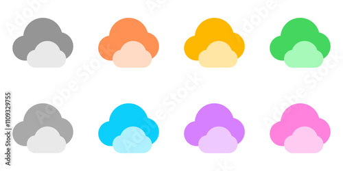 Editable clouds vector icon. Part of a big icon set family. Perfect for web and app interfaces, presentations, infographics, etc