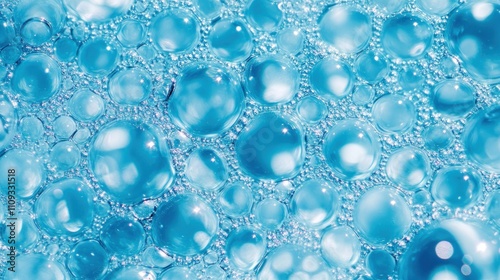 Wallpaper Mural Abstract Blue Bubbles Torontodigital.ca