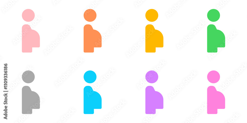 Editable pregnant woman priority seat vector icon. Part of a big icon set family. Perfect for web and app interfaces, presentations, infographics, etc Editable pregnant woman priority seat vector icon. Part of a big icon set family. Perfect for web and app interfaces, presentations, infographics, etc