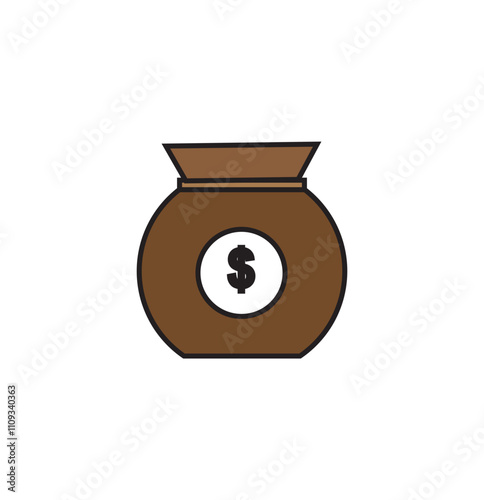 Print Money icon. Finance icon line