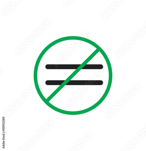 Print not equal