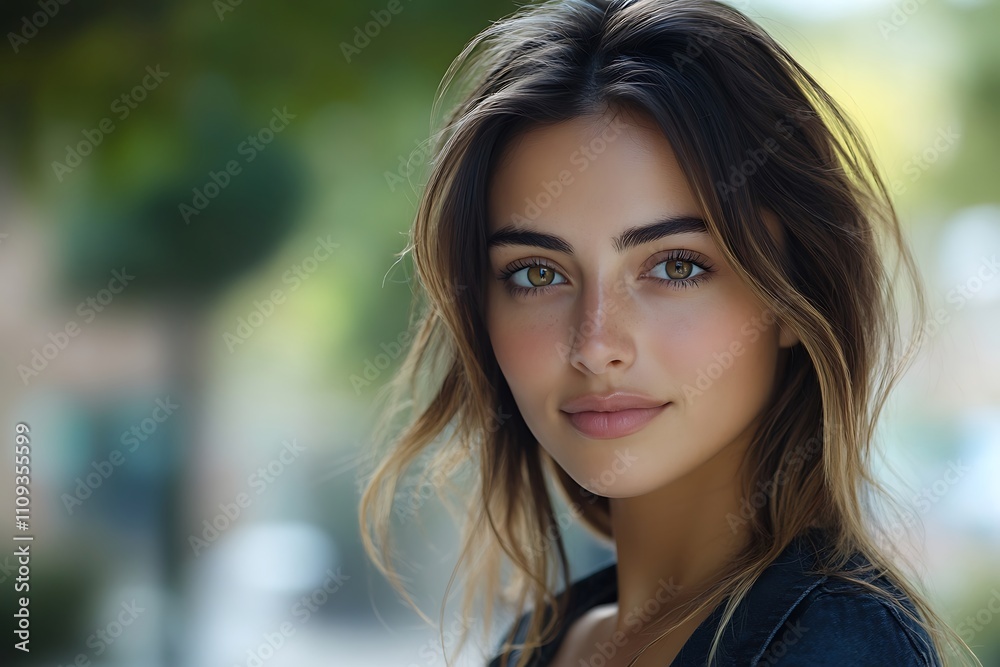 Charming Freckled Model Gentle Glow Daytime Portrait Charming Freckled Model Gentle Glow Daytime Portrait