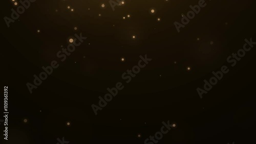 Falling magical particles of dust or sparkles. Glowing sparkles background. Christmas light, magic spray. Video 4k.