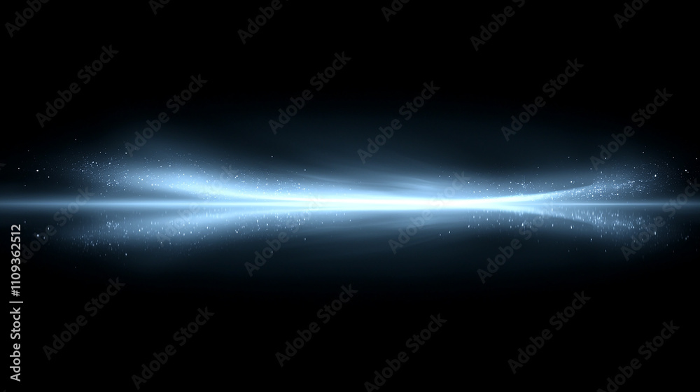 Abstract Light Beam Reflection On Dark Surface Abstract Light Beam Reflection On Dark Surface