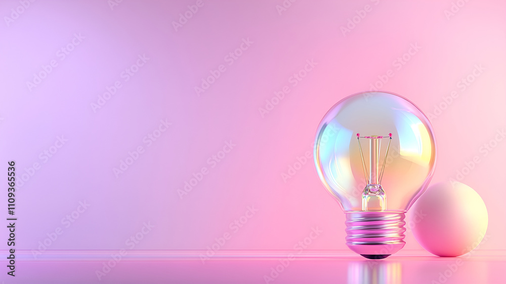 Vibrant modern environment creative light bulb presentation concept for high-resolution inspiration Vibrant modern environment creative light bulb presentation concept for high-resolution inspiration