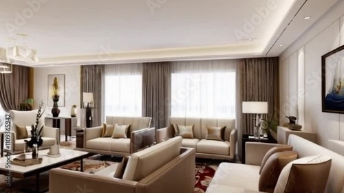 modern living room.