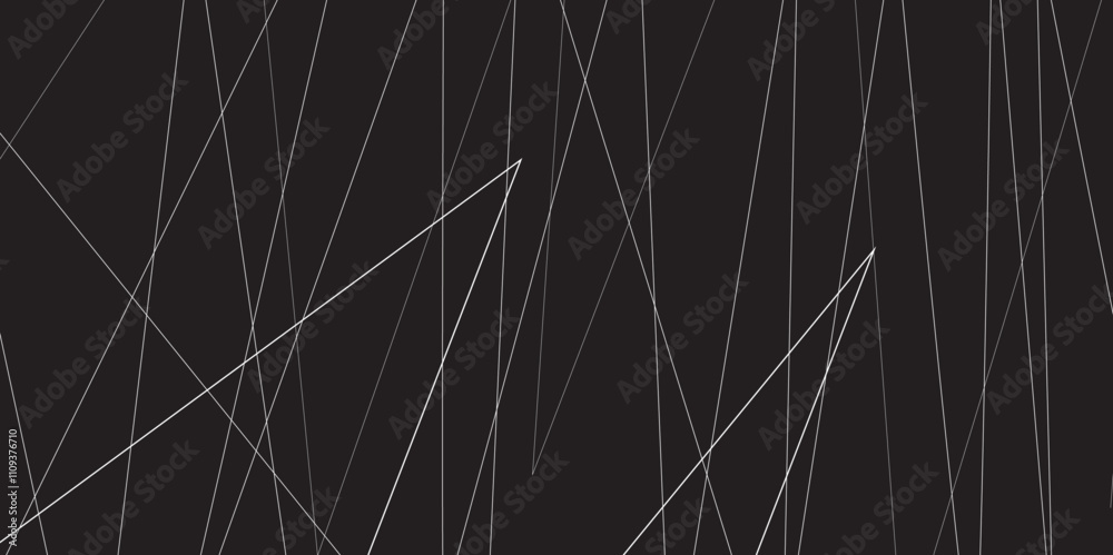 Abstract black and white geometric random chaotic lines with many squares and triangles shape. Metal grid isolated on the white background. Banner with geometric shapes, lines, stripes and triangles. Abstract black and white geometric random chaotic lines with many squares and triangles shape. Metal grid isolated on the white background. Banner with geometric shapes, lines, stripes and triangles.