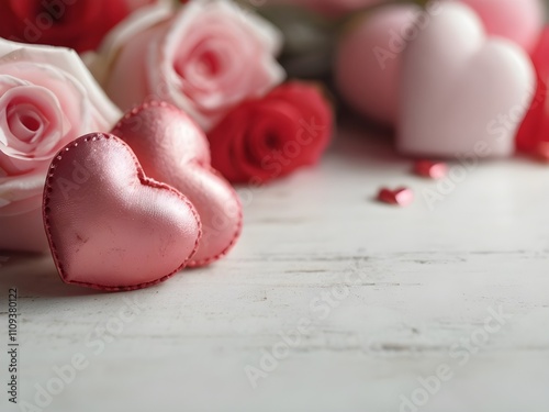 Pink element decoration for Valentine's day background