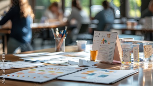 An educational workshop showcasing community climate resilience plans,