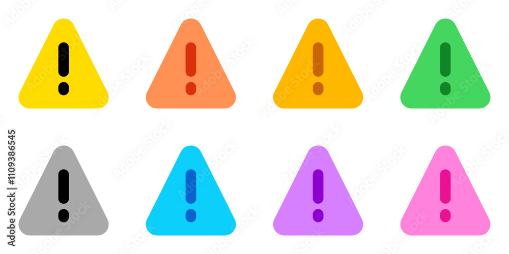 Editable vector alert warning danger triangle icon. Part of a big icon set family. Perfect for web and app interfaces, presentations, infographics, etc Editable vector alert warning danger triangle icon. Part of a big icon set family. Perfect for web and app interfaces, presentations, infographics, etc