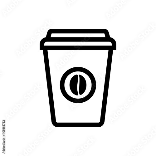 Coffee cup icon. coffee cup symbol isolated on transparent background, coffee cup PNG