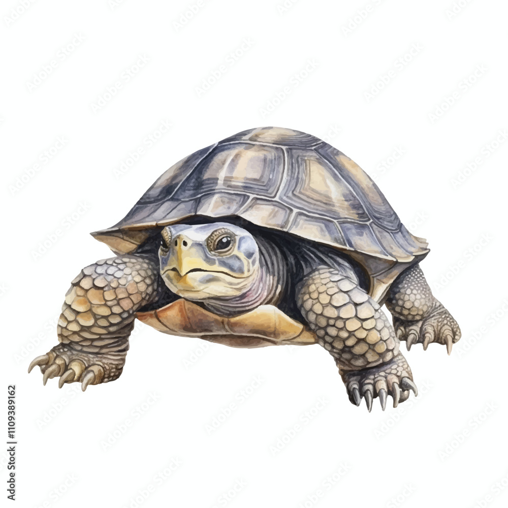 Obraz premium watercolor Turtle isolated white background