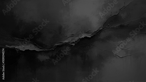 Elegant black background vector illustration with vintage distressed grunge texture. Vector dark concrete texture. Stone wall background.