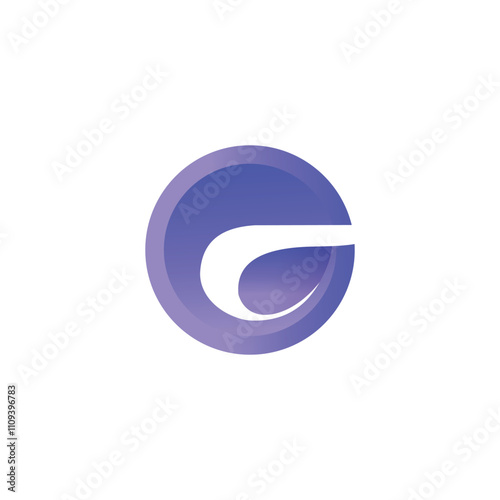 Free Download Letter E minimal blue gradient logo sign - GFXLoad
