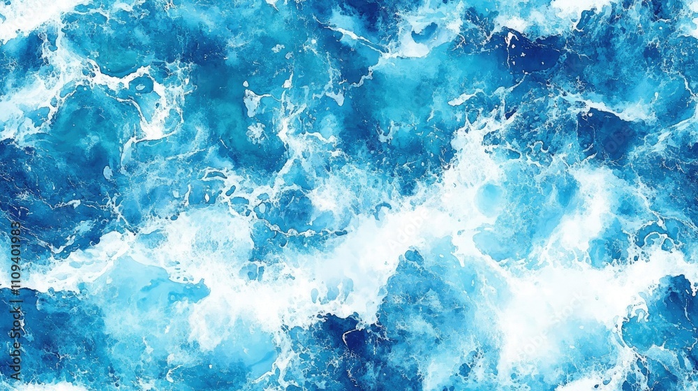 Vibrant watercolor pattern featuring a bright textured sea water design ideal for fabric and wallpaper applications Vibrant watercolor pattern featuring a bright textured sea water design ideal for fabric and wallpaper applications