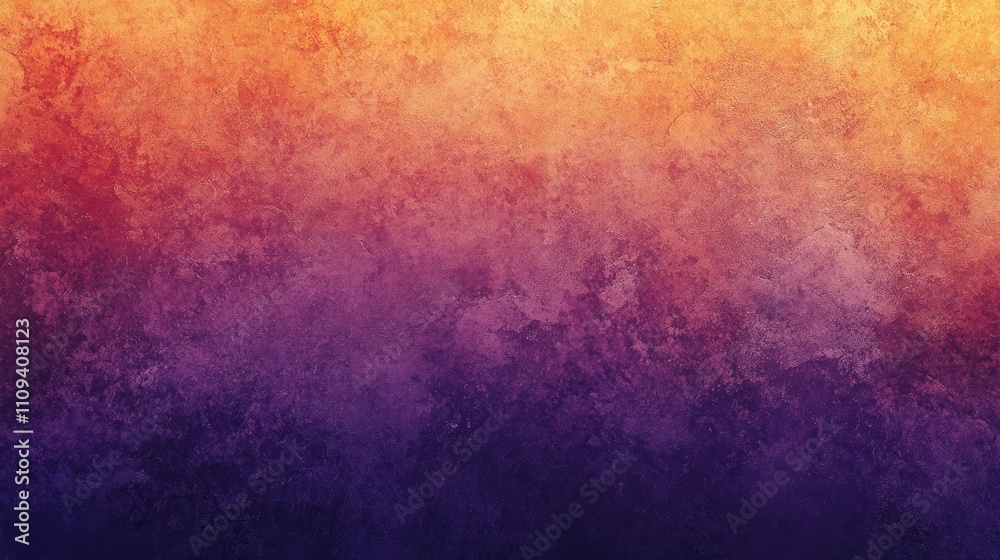 Fototapeta premium An abstract gradient background featuring warm orange hues transitioning to deep purple tones.