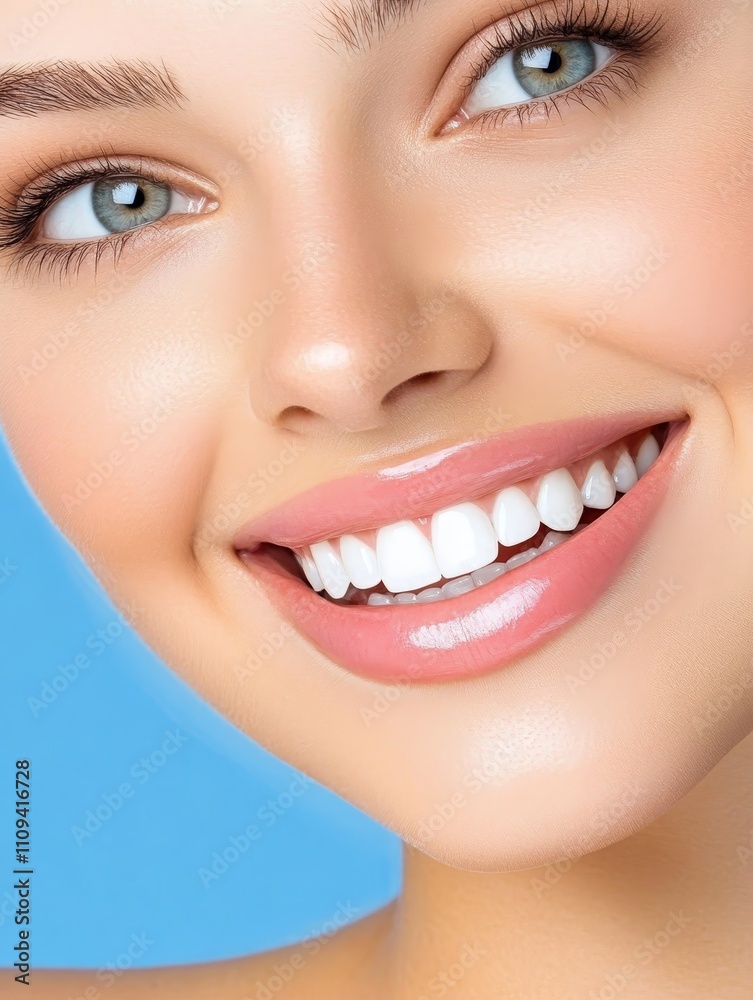 Radiant Smile: Close-up of a Beautiful Woman - A stunning close-up showcasing a bright, healthy smile, symbolizing beauty, confidence, health, happiness, and vitality. Radiant Smile: Close-up of a Beautiful Woman - A stunning close-up showcasing a bright, healthy smile, symbolizing beauty, confidence, health, happiness, and vitality.