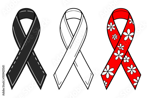 set of ribbon