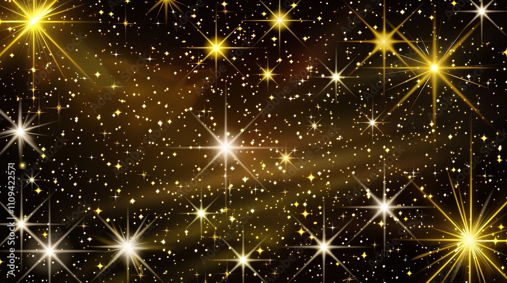 Night sky with stars sparkling on black Night sky with stars sparkling on black
